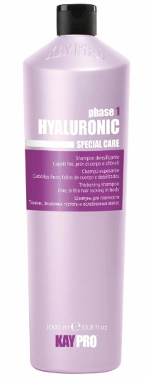 Уплотняющий шампунь Kaypro Special Care Hyaluronic для тонких, ломких и слабых волос, 1 л