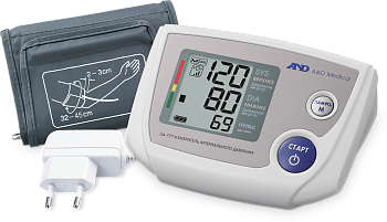 Автоматический тонометр для измерения артериального давления и частоты пульса AND UA-777 ACL с большой манжетой