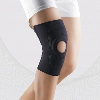 Ортез на коленный сустав Tonus Elast 9903-1 с открытой чашечкой, черный