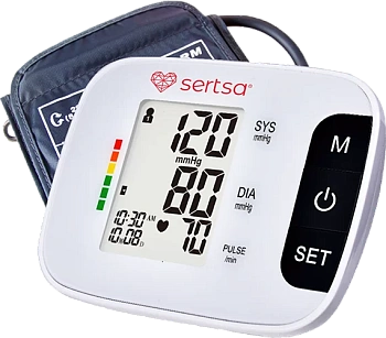 Автоматический тонометр на плечо для измерения артериального давления sertsa®/СЭРЦА Стандарт Мoӯны IT (DBP-1358b)