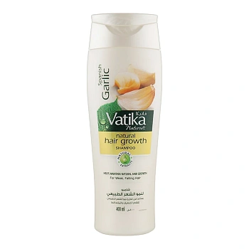 Шампунь для волос Dabur Vatika с экстрактом чеснока для ломких и выпадающих волос, 400 мл