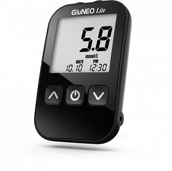 Глюкометр GluNEO Глюнео Lite с тест-полосками 10 шт Глюкометр GluNEO Глюнео Lite с тест-полосками 10 шт